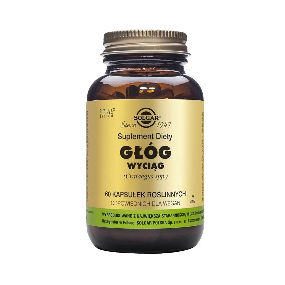 Extrait d'aubépine crataegus spp.60 gélules SOLGAR