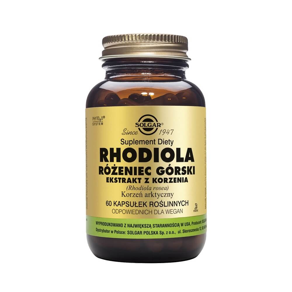 Rhodiola Rhodiola rosea extrait de racine arctique 60 gélules SOLGAR