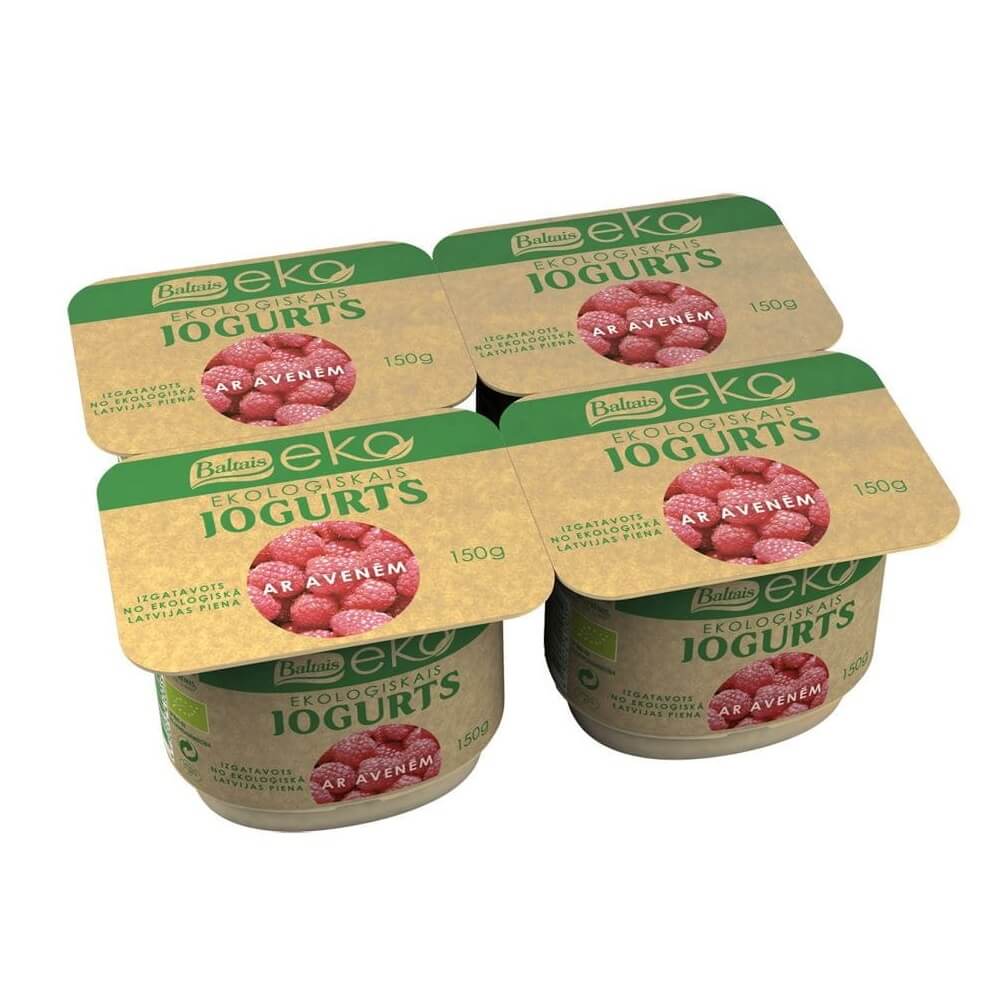 Yaourt à la framboise BIO 4 x 150 g - BALTAIS ECO