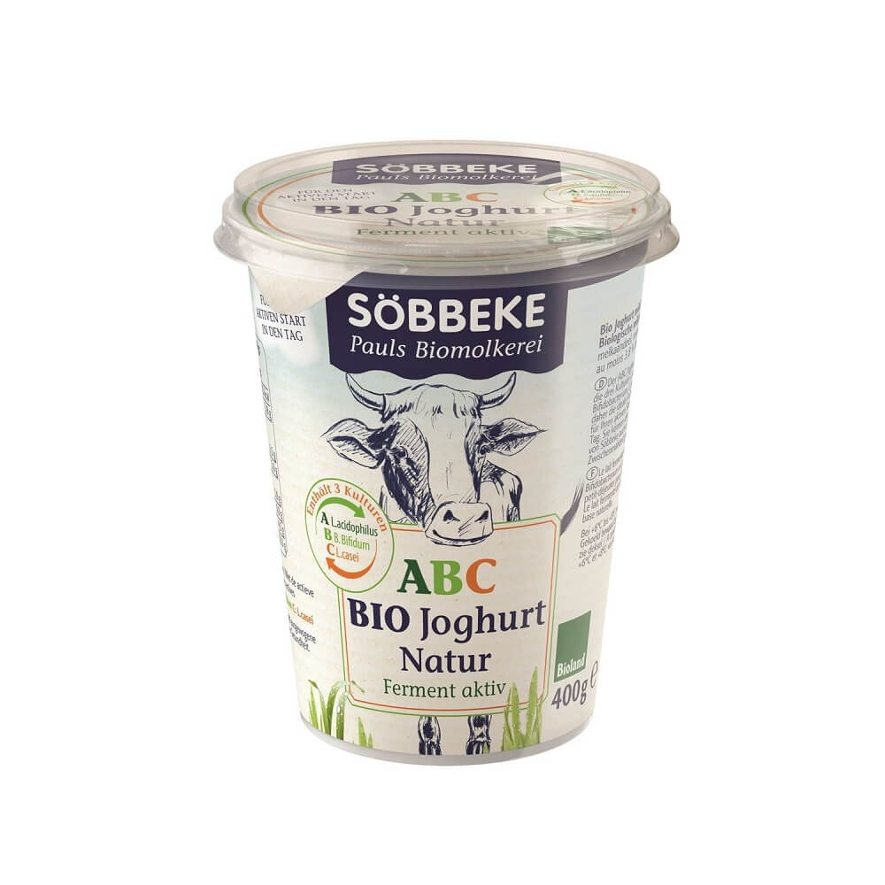 Yogourt probiotique ABC (38% de matières grasses du lait) BIO 400 g - SOBBEKE