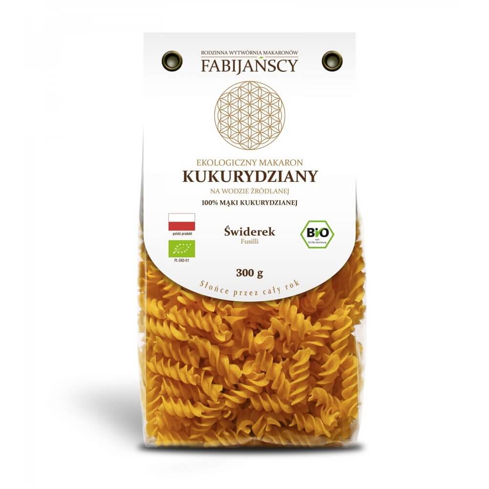Pâtes (maïs), fusilli BIO 300 g - FABIJAŃSCY