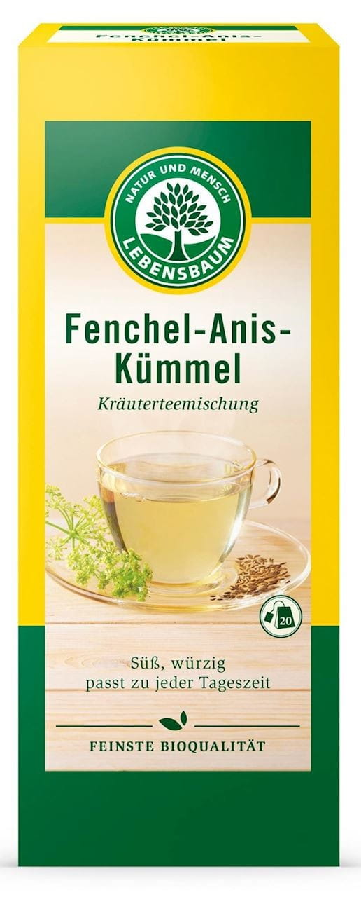 Tisane fenouil - anis - cumin BIO 20 x 25 g - LEBENSBAUM