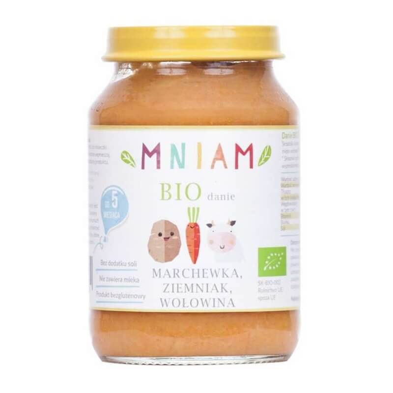 Carotte, pomme de terre, boeuf dès 5ème mois BIO 190 g YUM