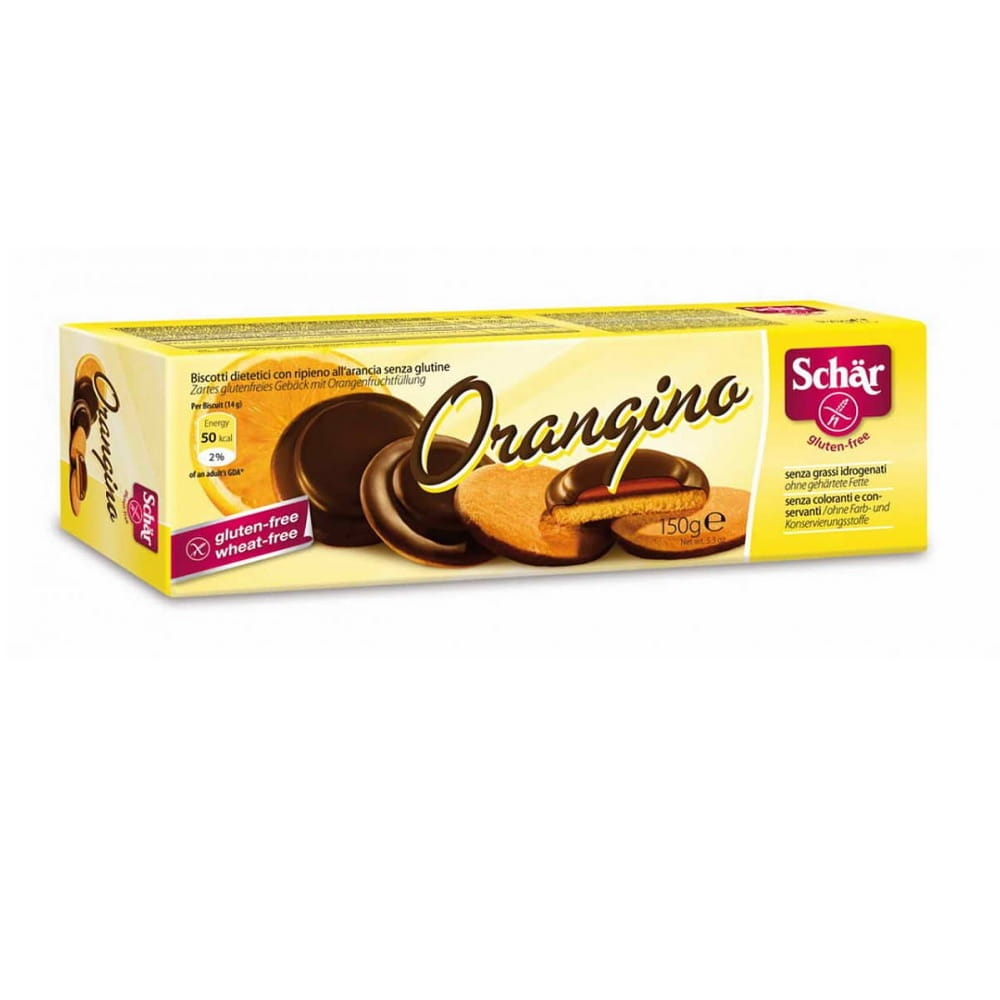 Biscuits Orangino au chocolat sans gluten 150 g SCHÄR