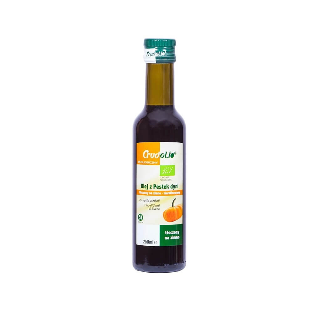 Huile de pépins de courge pressée à froid BIO 250 ml CRUDOLIO
