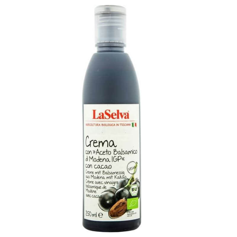 Crème de vinaigre balsamique de modène igp au cacao BIO 250 ml LASELVA