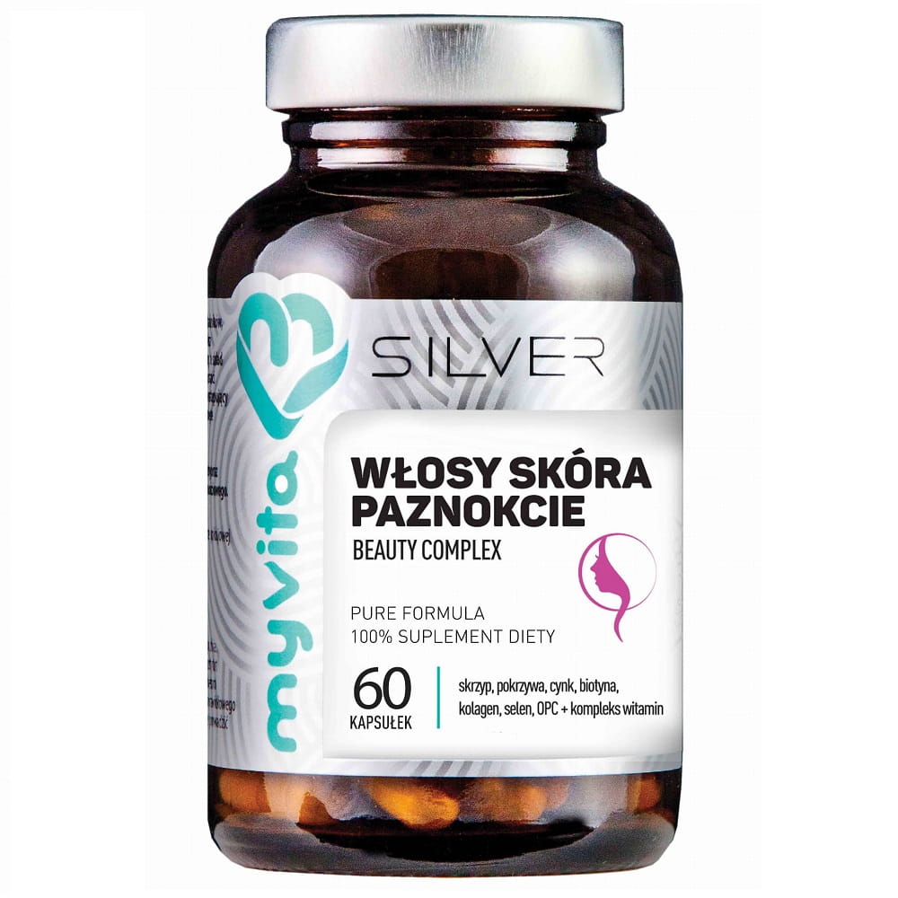 Complexe Beauté Cheveux Peau Ongles 60 gélules MYVITA SILVER PURE