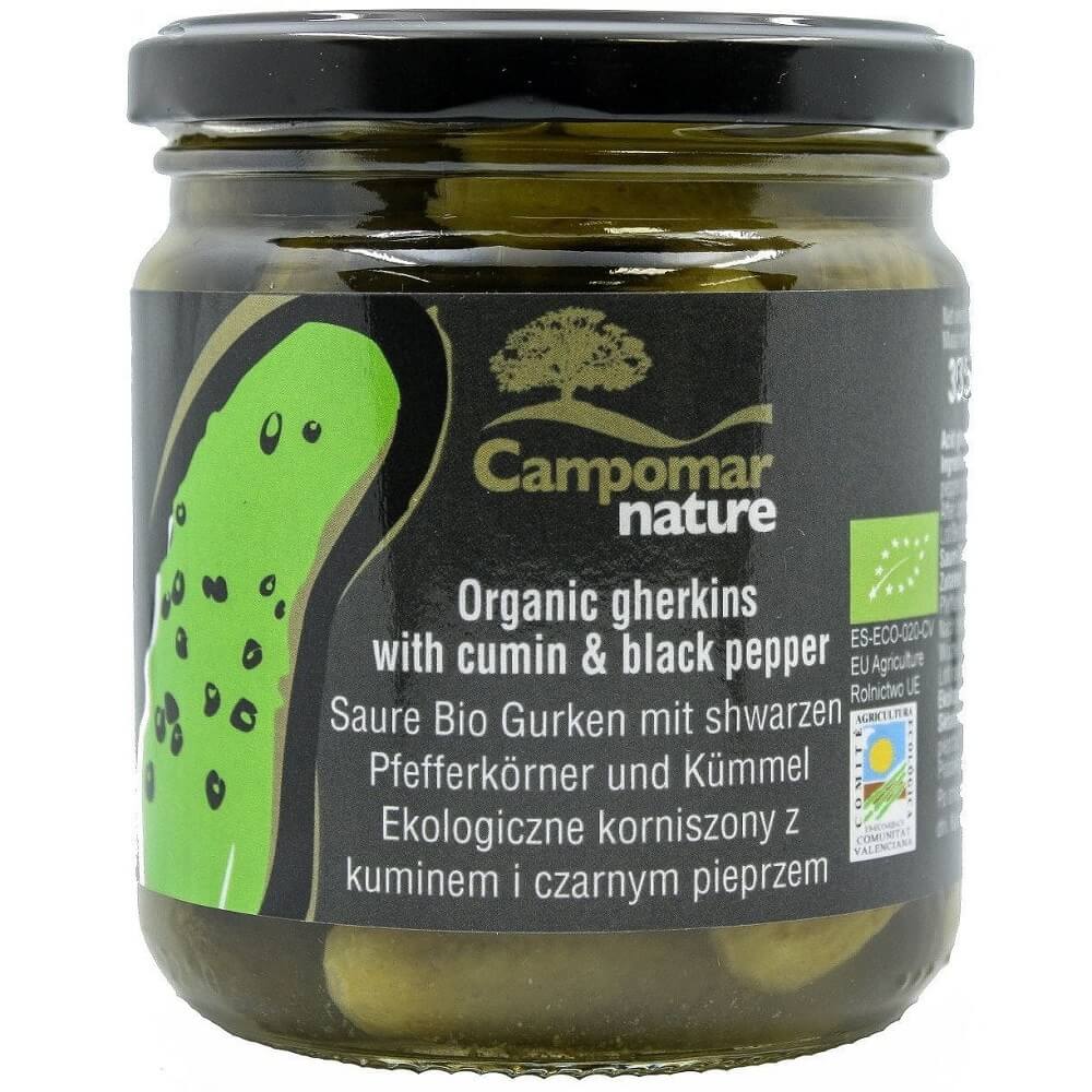 Cornichons au cumin et poivre noir BIO 350 g - CAMPOMAR NATURE