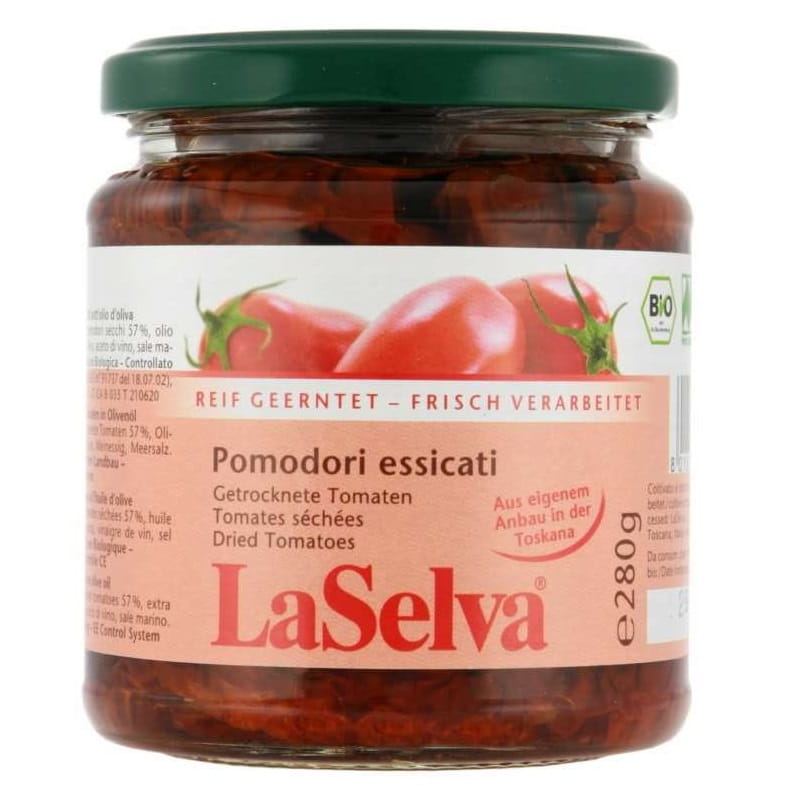 Tomates séchées à l'huile d'olive BIO 280 g LASELVA