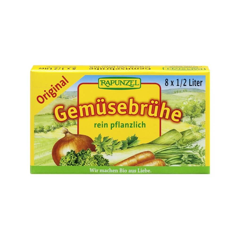 Bouillon - cube de légumes (jaune) BIO 8x105 g - RAIPONCE