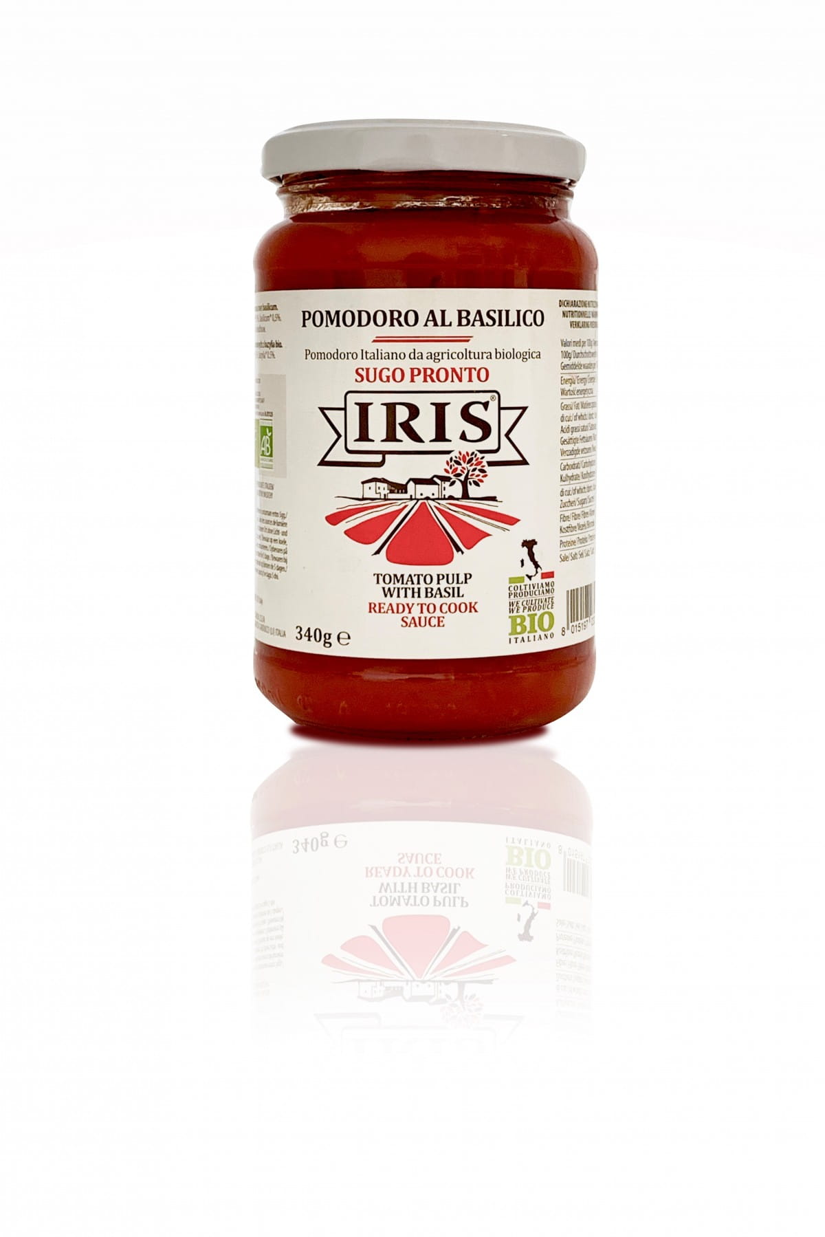 Sauce tomate au basilic BIO 340 g IRIS