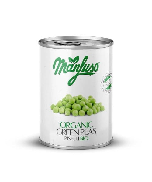 Petits pois en saumure BIO 400 g MANFUSO