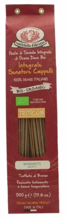 Pâtes (semoule Senatore Cappelli) spaghetti complet BIO 500 g - RUSTICHELLA DABRUZZO