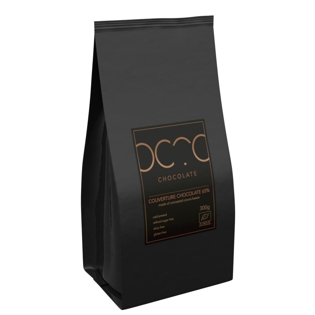 Enrobage chocolat noir 65% sans gluten BIO 1 kg - HORECA (CACAO)