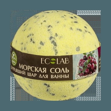 Boule de bain effervescente Canneberge 220 g - EO LABORATOIRE