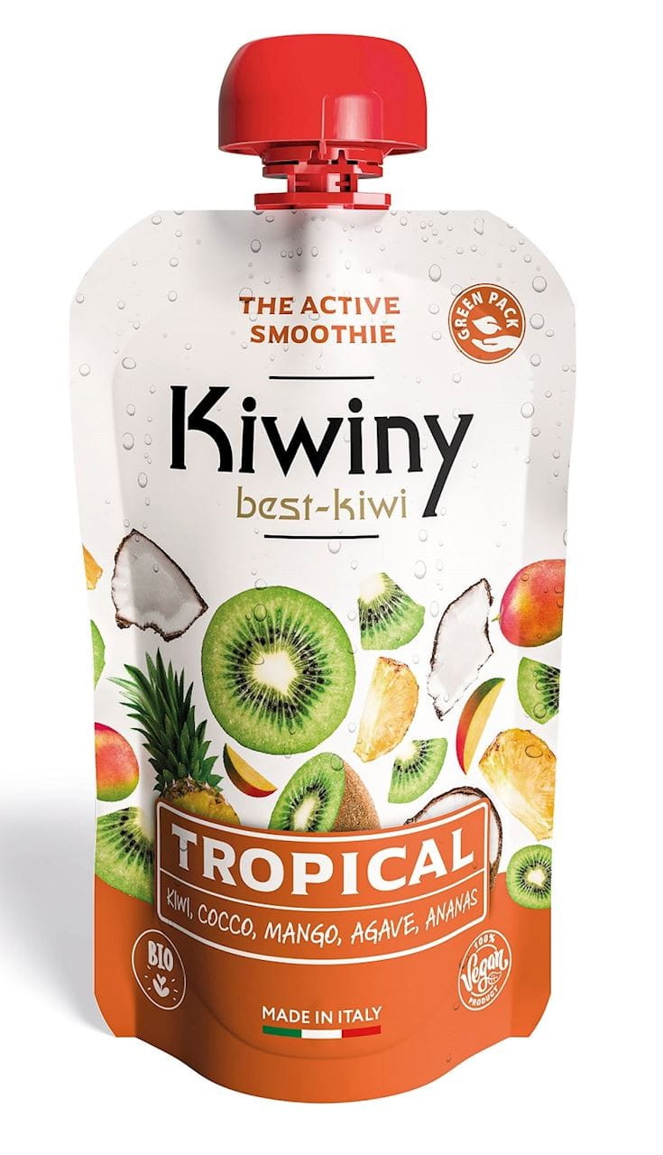 Purée de kiwi à la mangue sans gluten BIO 100 g - KIWINY