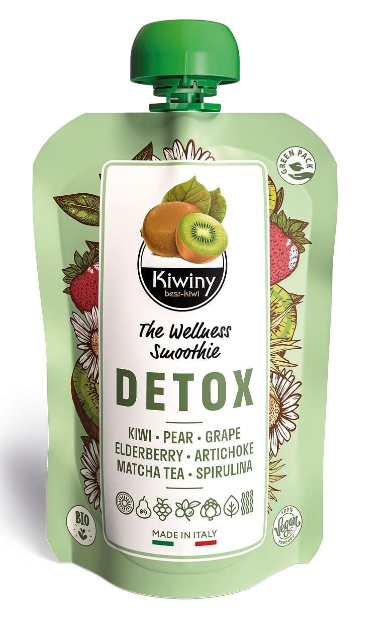 Purée de kiwi à la poire et au thé matcha BIO sans gluten 150 g - KIWINY