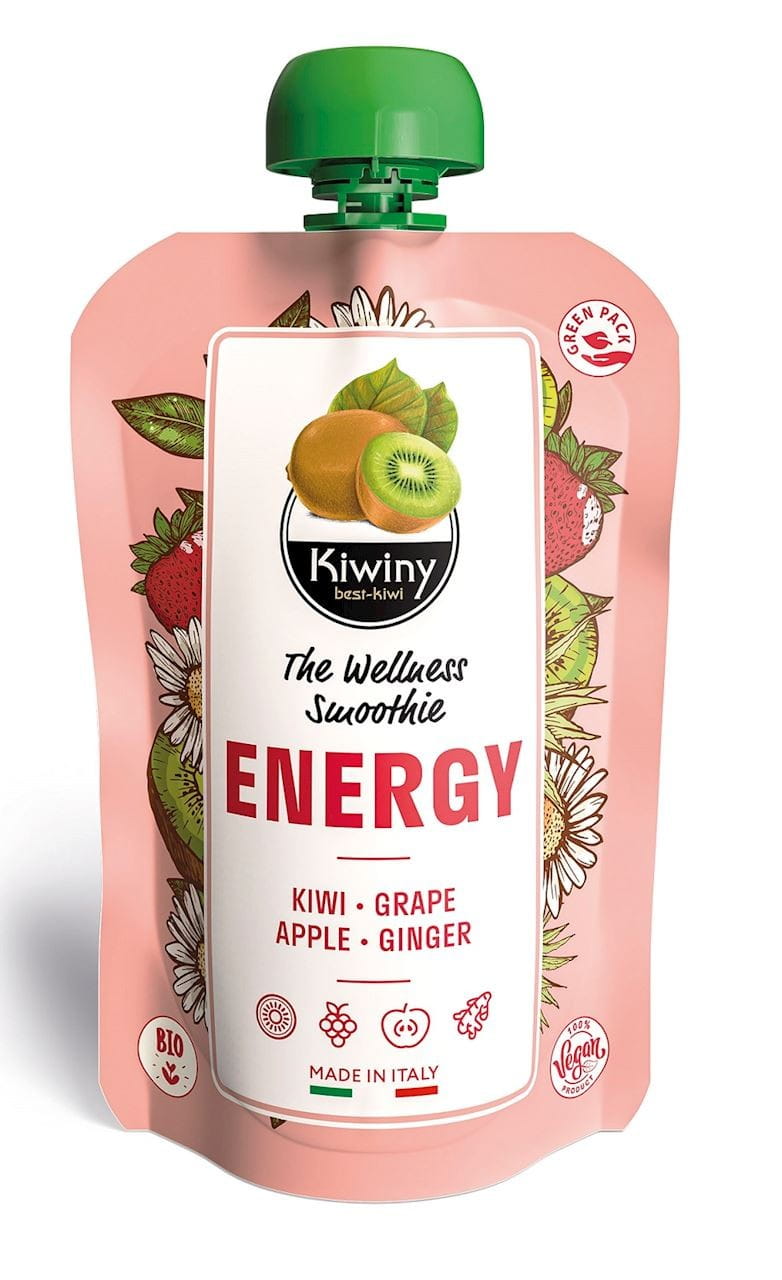 Purée de kiwi au gingembre sans sucres ajoutés BIO sans gluten 150 g - KIWINY