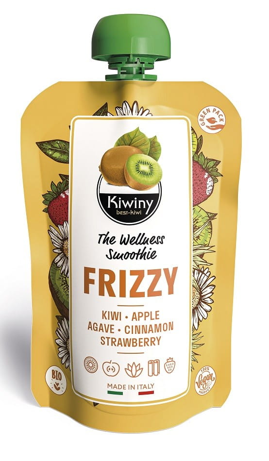 Purée de kiwi à la cannelle et pomme sans gluten BIO 150 g - KIWINY