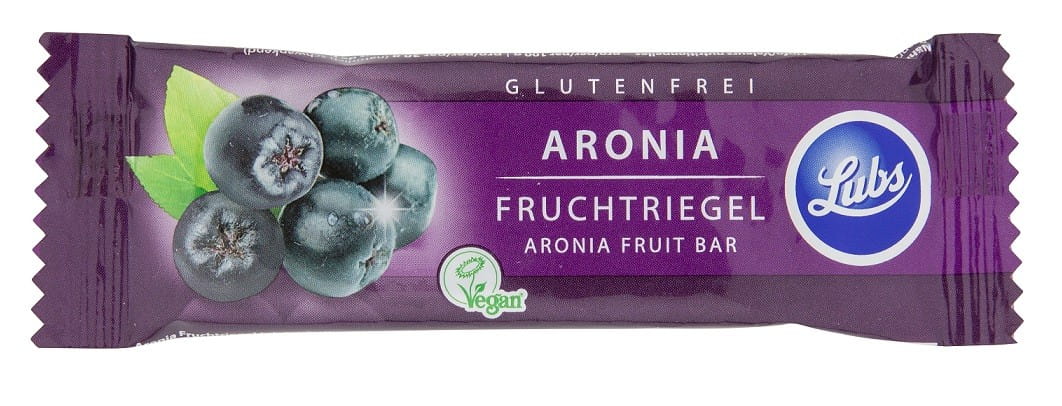 Barre aux dattes sans gluten à l'aronia BIO 30 g - LUBS