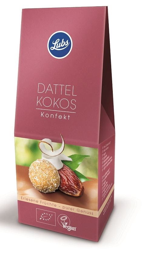 Pralines aux dattes aux flocons de noix de coco sans gluten BIO 100 g - LUBS
