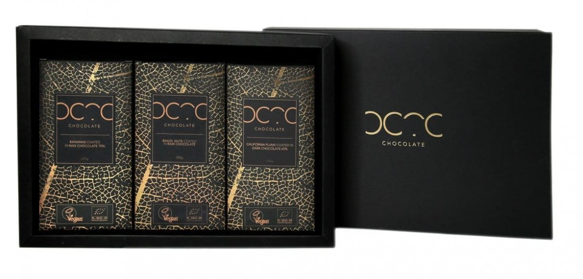 Coffret Black Line (3 produits enrobés) BIO 600 g - CACAO