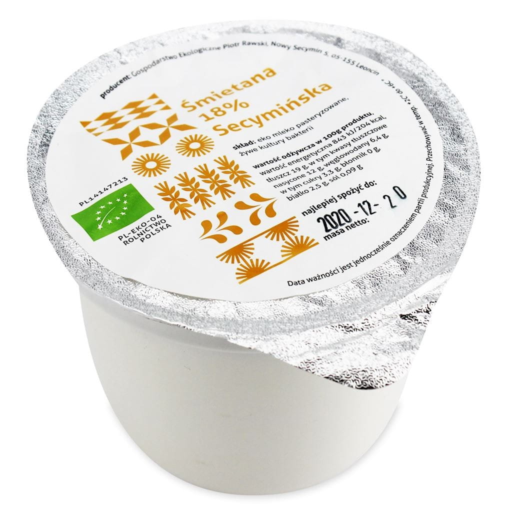 Crème 18% BIO 250 g - ZIEMBIŃSKI