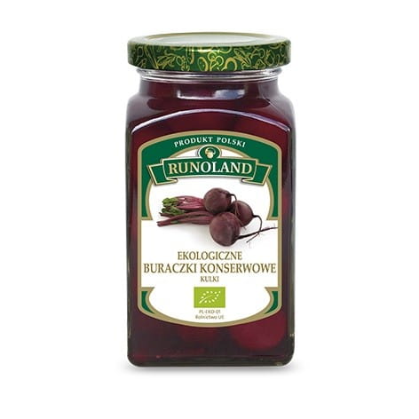 Conserves de Betteraves BIO boules 300 g (180 g) - RUNOLAND