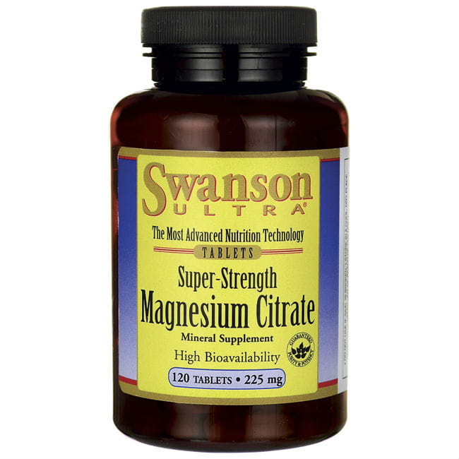Citrate de Magnésium 225mg 120 comprimés de SWANSON