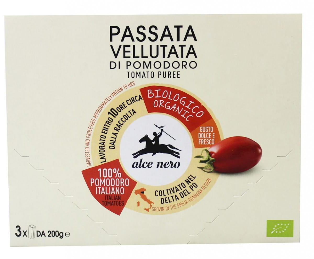Sauce tomate passata BIO 3x200 g - ALCE NERO