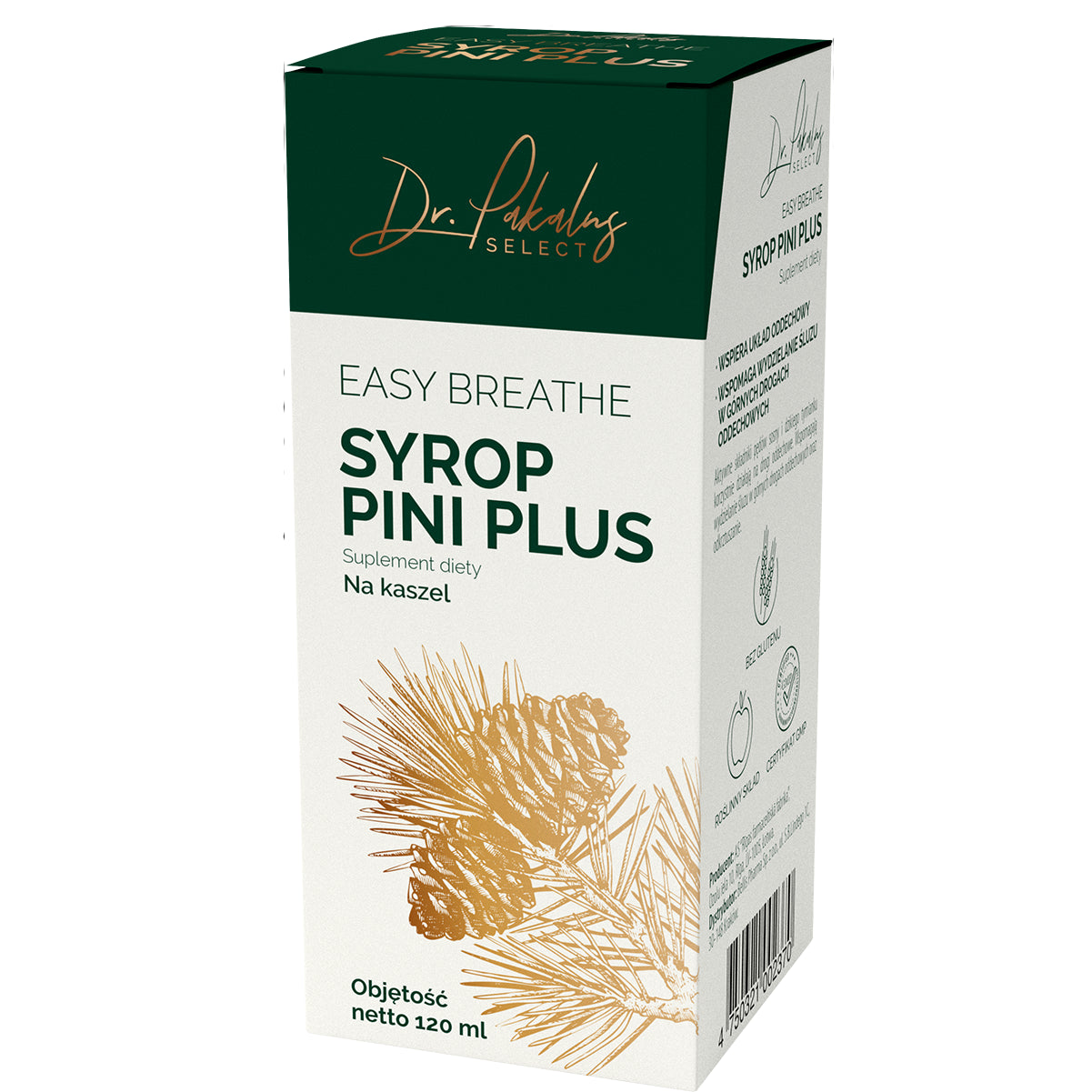 Sirop de pousses de pin contre la toux 120 ml - DR PAKALNS