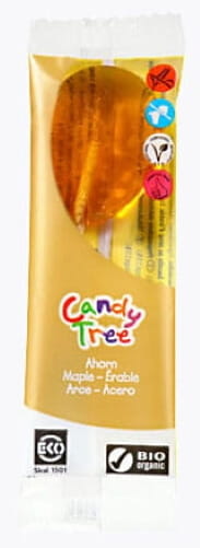 Sucettes à l'érable sans gluten BIO 13 g - CANDY TREE