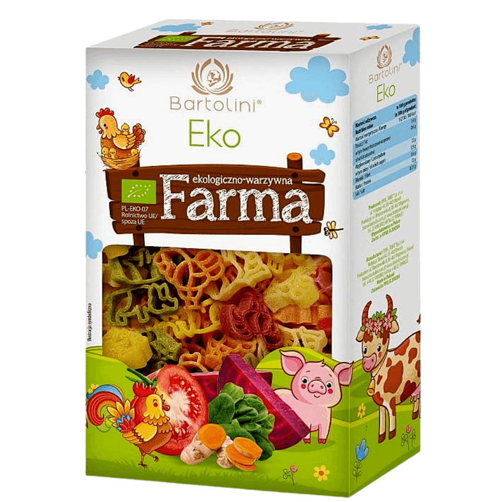 Pâtes de semoule aux légumes secs pour enfants ferme BIO 250 g - BARTOLINI