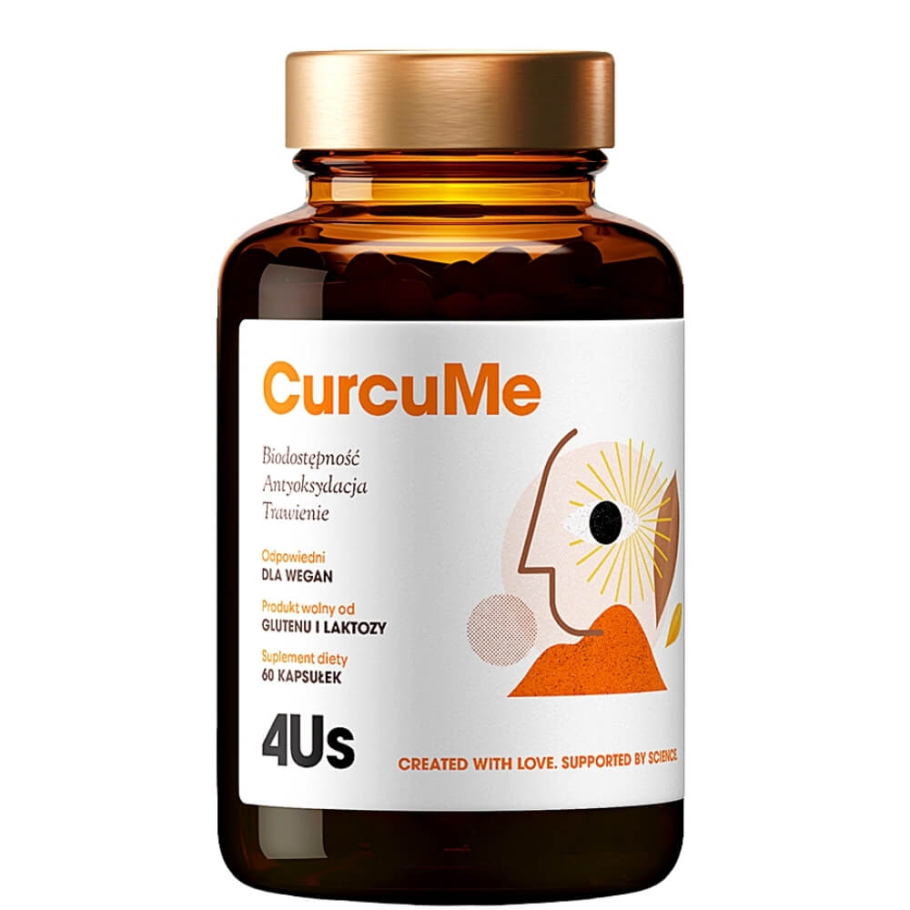 Curcume 4us extrait de curcuma et poivre curcumine noire + pipérine 60 gélules HEALTHLABS