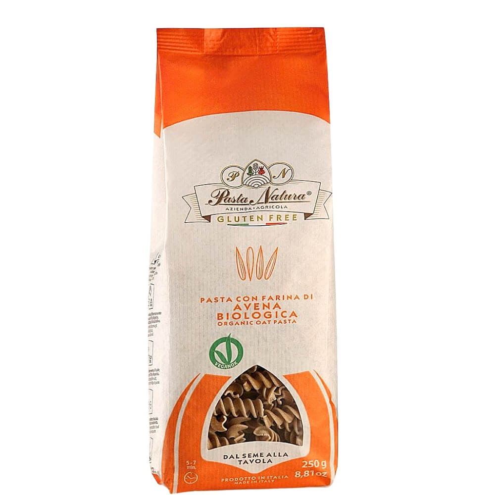 Pâtes (avoine) fusilli sans gluten BIO 250 g - PASTA NATURA