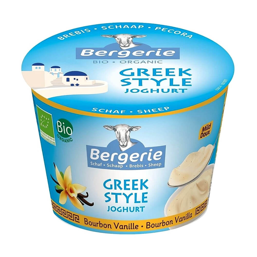 Yaourt grec de brebis à la vanille BIO 250 g - BERGERIE