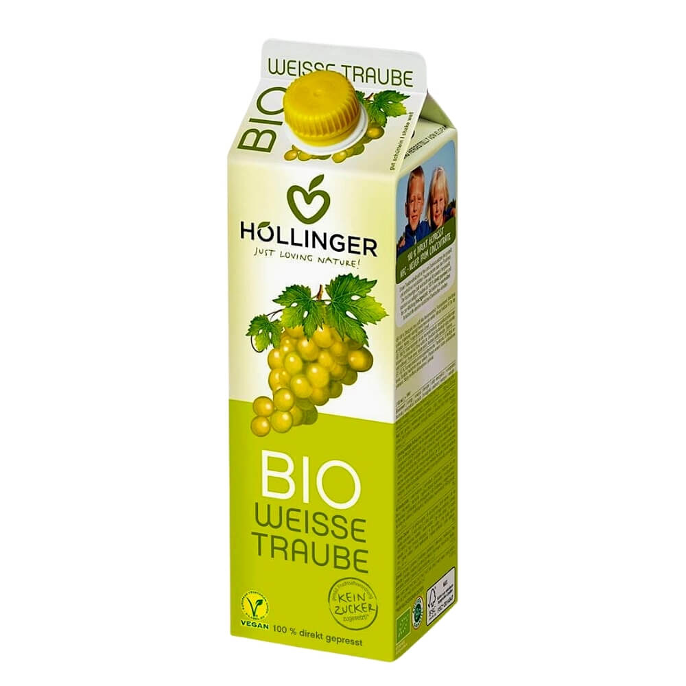 Jus de raisin blanc NFC BIO 1000 ml - HOLLINGER