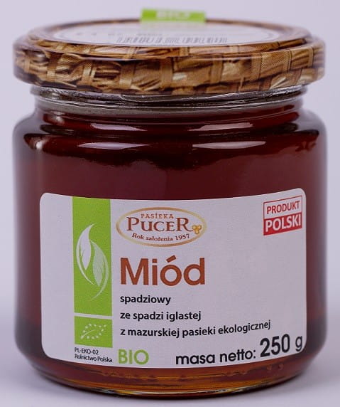 Miel de miellat de miellat de conifères BIO 250 g - PASIEKA PUCER