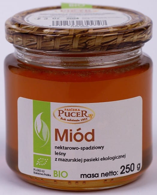 Nectar et miel de miellat de forêt BIO 250 g - PASIEKA PUCER