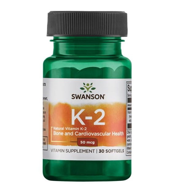 Vitamine K2 MK7 k2mk - 7 50mcg vitamine K2 - 7 de natto 30 gélules SWANSON