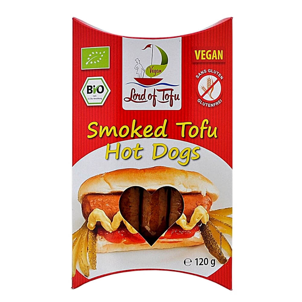 Saucisses végétaliennes au tofu sans gluten BIO 120 g - LORD OF TOFU