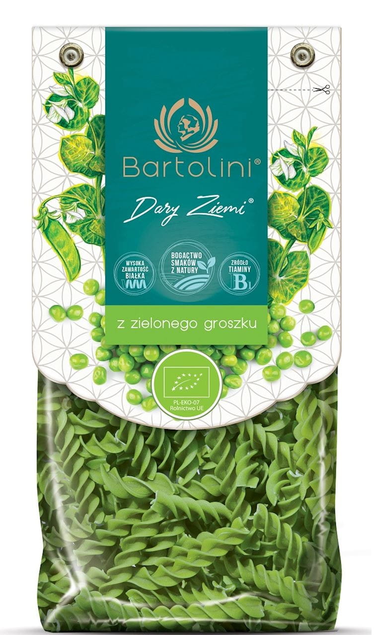 Pâtes (à base de petits pois) BIO twist 250 g - BARTOLINI