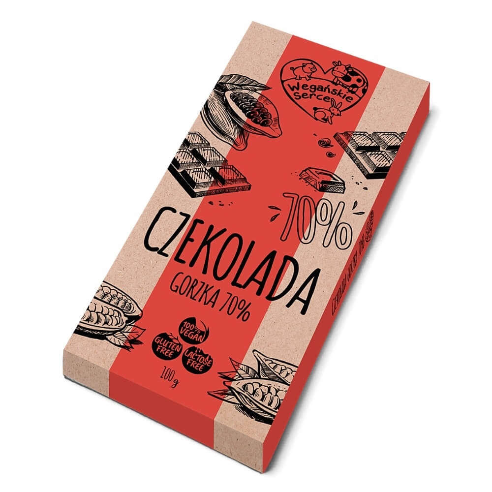 Chocolat noir 70% 100 g COEUR VEGAN