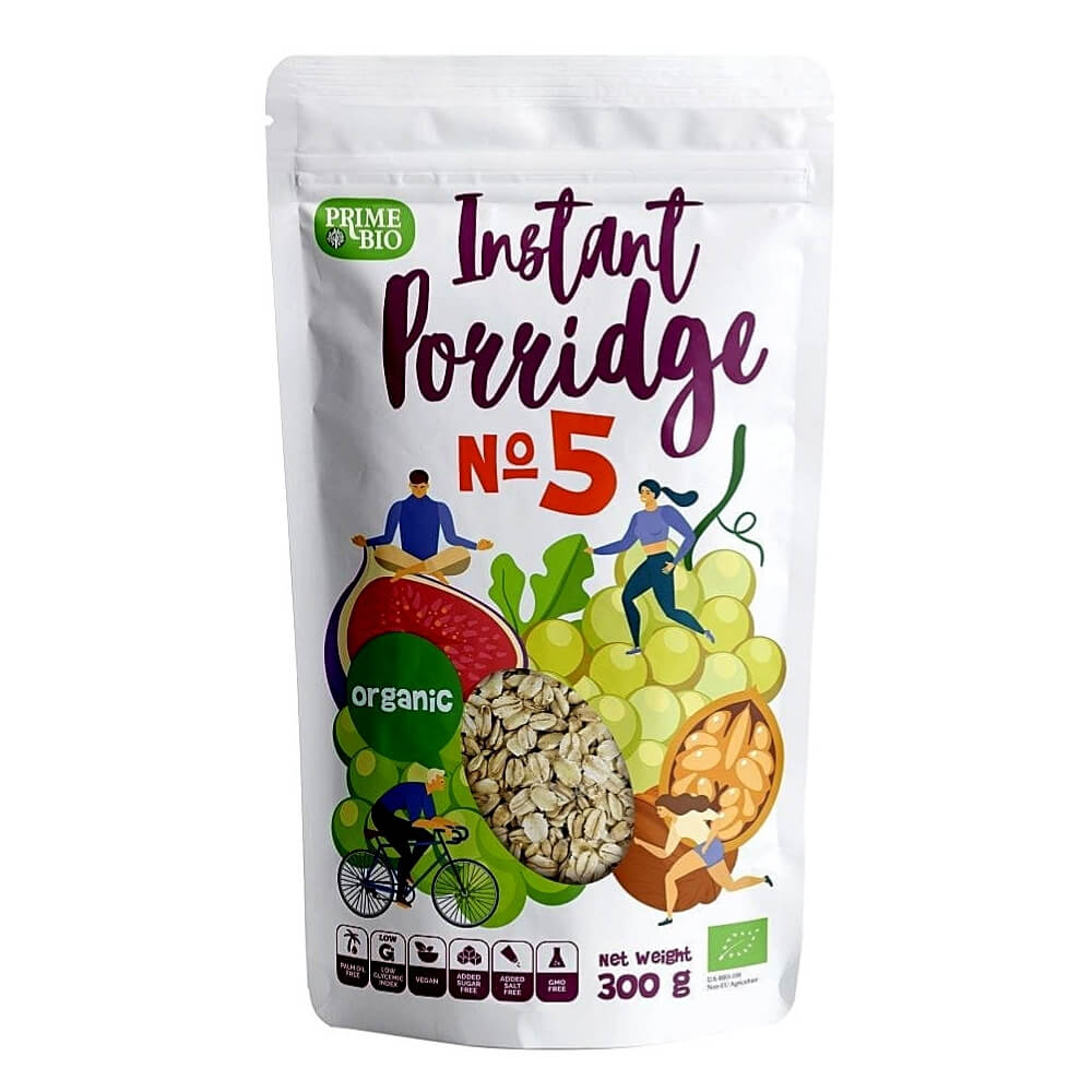 Bouillie instantanée aux raisins secs, figues et noix (n°5) BIO 300 g - PRIME BIO