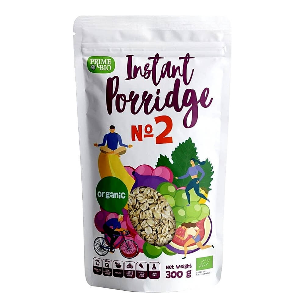 Bouillie instantanée aux raisins secs, banane et figues (n°2) BIO 300 g - PRIME BIO