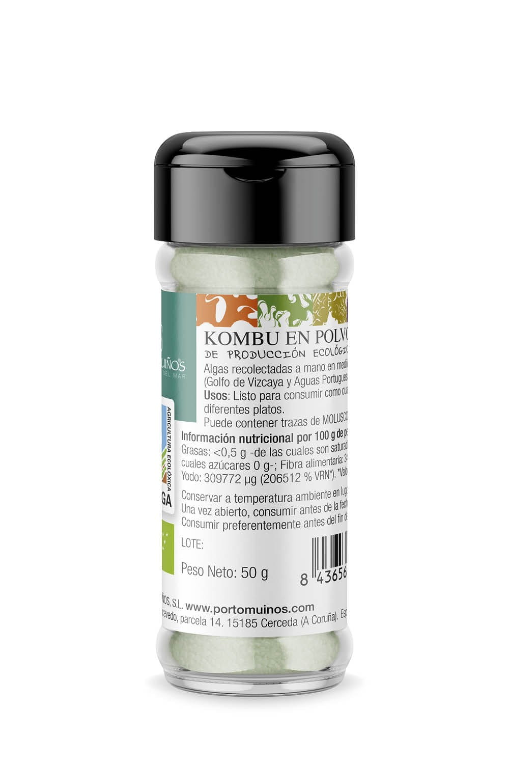 Poudre d'algue kombu BIO 50 g - PORTO MUINOS