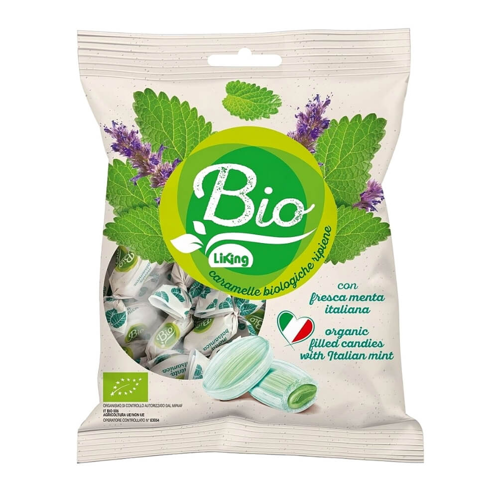 Bonbons sans gluten au goût de menthe BIO 90 g - LIKING