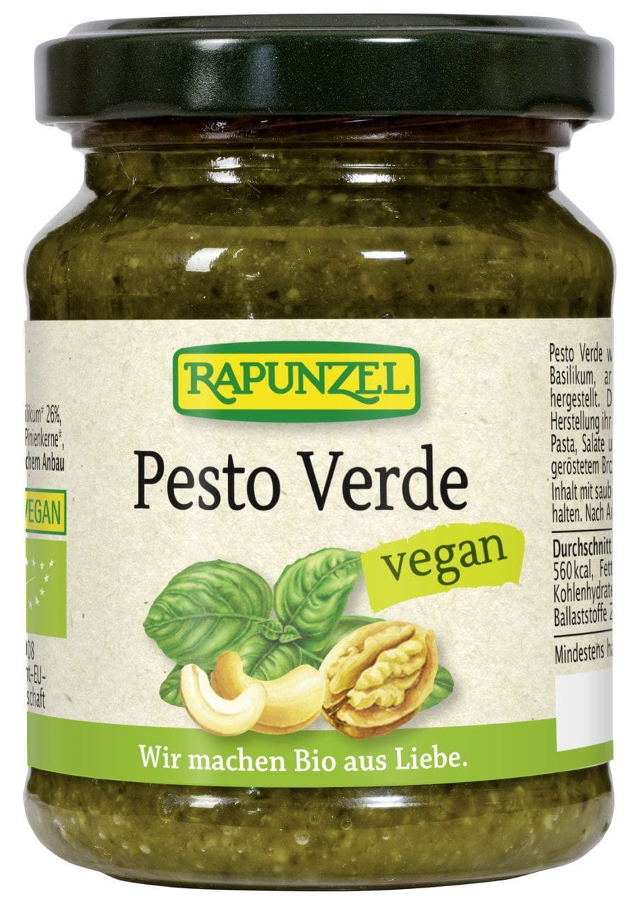 Pesto verde (au basilic, noix et noix de cajou) BIO 120 g - RAIPONCE