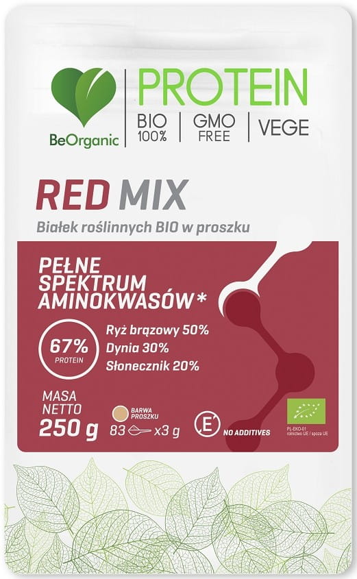 Poudre de protéines végétales Red mix BIO 250 g - BE ORGANIC