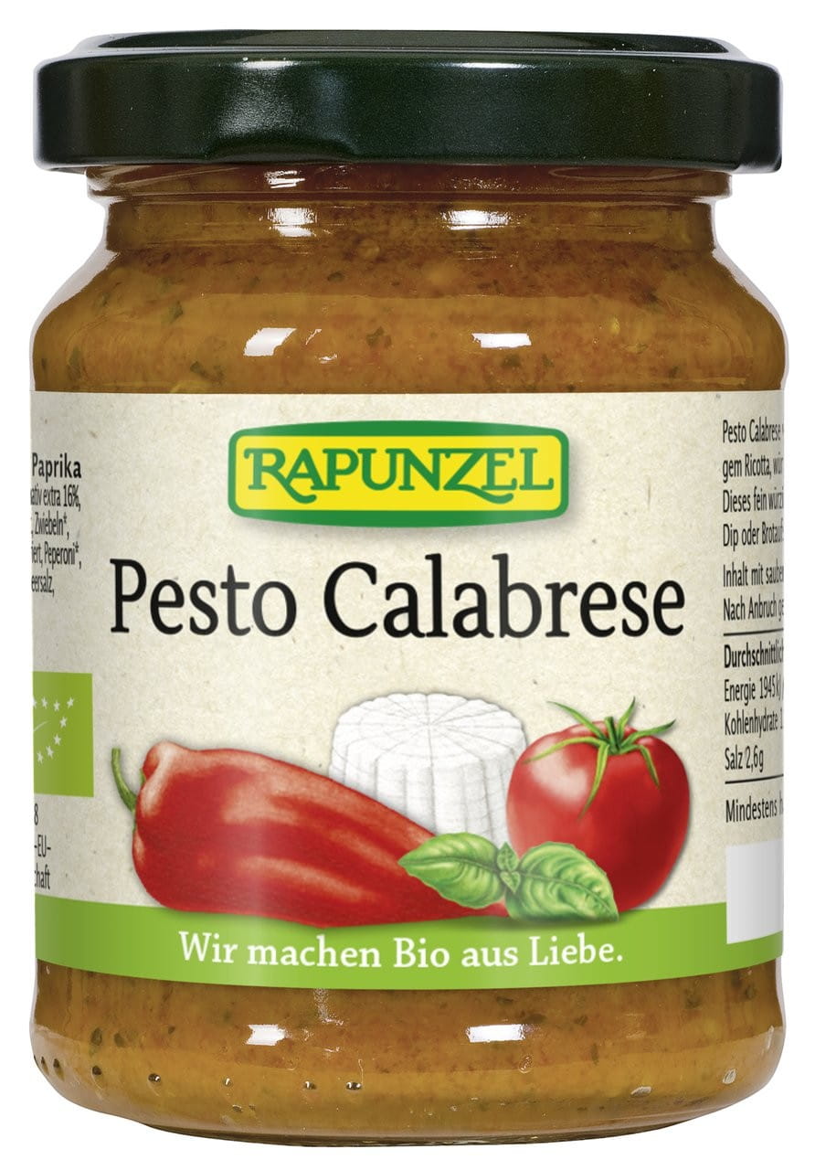 Pesto calabrais (au paprika et ricotta) BIO 120 g - RAIPONCE